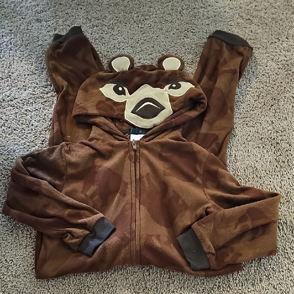Brown Bear Zippered Onesie